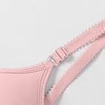 thumbnail image 4 of Gymayou Soft Cotton Wire-Free Bra for Middle-Aged Elderly Women Seamless Full Coverage Wireless Everyday Brassiere with Adjustable Straps Pink M, 4 of 7