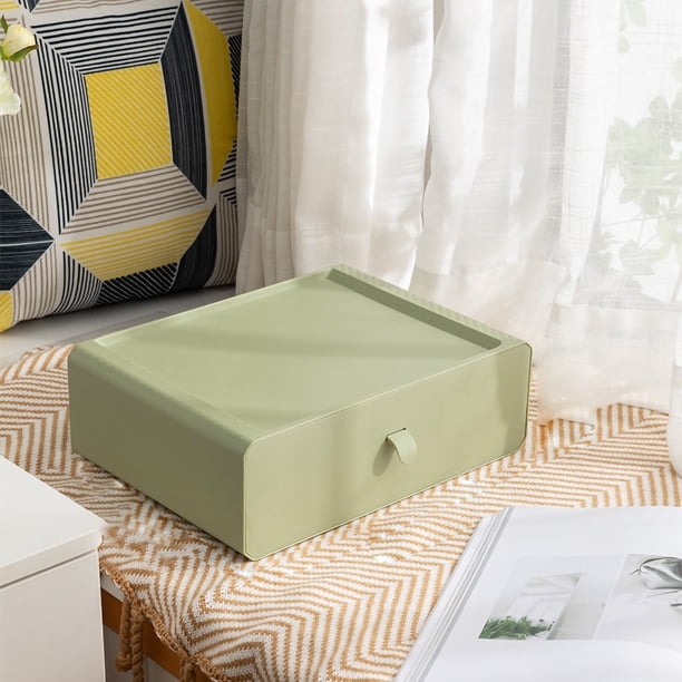 Caja De Almacenamiento De Ropa Interior Caja De Almacenamiento De Ropa Interior A Prueba De Polvo Sujetador De Plástico Apilable Calcetines Bragas Organizador Para Armario Armario ANGGREK Rejilla Vert 15