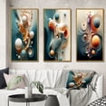 thumbnail image 1 of Designart "Organic Blessings from the Otherworldly Multiverse II" Minimalism Framed Wall Art Set Of 3 - White Abstract Minimalism Frame Gallery Set For Office Decor, 1 of 6