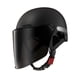 thumbnail image 5 of Casco abierto ligero de media cara con cómodo acolchado de forro estilo medio para Negro, 5 of 9