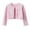 Pink, variant on FamilyThread Girls' Knit Long Sleeve Sweater Bow Closure Bolero Cardigan For 1-14Y