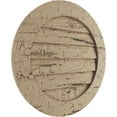 thumbnail image 2 of Ekena Millwork 15"W x 15"H Timberthane Hand Hewn Round Faux Wood Non-Functional Gable Vent, Primed Tan, 2 of 5