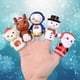 thumbnail image 3 of 10 piezas de Navidad Títeres de dedo títeres para niños títeres de mano de la mano del dedo títeres del dedo, 3 of 8