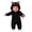 A-Black, variant on Toddler Cat Halloween Long Sleeve Bodysuit with 3D Cat Hood Mittens Leg Warmer Set New Born Winter Clothes 12-18 Months