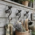 thumbnail image 2 of Fmxomd Antique Vintage Animal Cast Iron Bird Wall Hanger Hooks Rack, Decorative Indoor Outdoor Home Garden Country Farmhouse Garage Rustic Wall Mounted Hooks for Hanging Coats Keys Tools Holder, 2 of 8