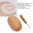 thumbnail image 3 of Sock Sewing Tool Pressure Relief Sturdy Wood Glossy Easy Grip Widely Used with Clothing Needle, 3 of 3