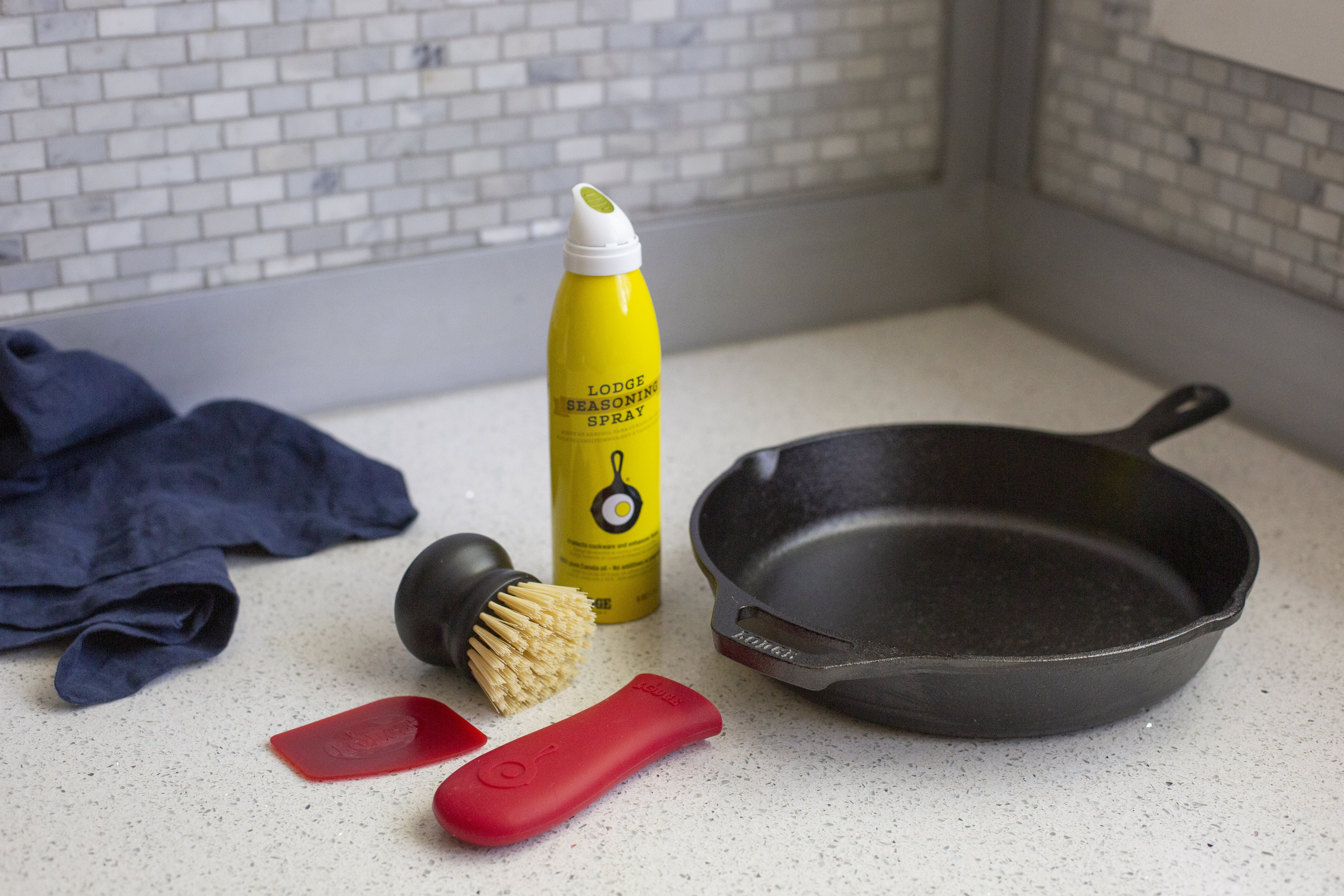 4 Piece Cast Iron Cleaning Kit