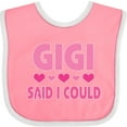 thumbnail image 3 of Inktastic Gigi Said I Could Funny Granddaughter Girls Girls Baby Bib, 3 of 4