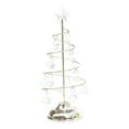 thumbnail image 2 of Lámpara de mesa de hierro con forma de árbol de Navidad, luz de noche para niños, regalos para interiores Plata L, 2 of 7