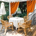 thumbnail image 2 of Orange Grey Ombre Outdoor Curtains for Patio Waterproof,Windproof Privacy Curtains with Weighted Bottom,Modern Geometric Abstract Aesthetics Cream Outside Drapes for Picnic Garage 54"x108" 2 Panel, 2 of 8