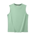 thumbnail image 3 of Hessimy Men's Tank Top Cotton Moisture Wicking Muscle Shirt Summer Sleeveless Shirts Gym Workout Tank（Light Green,M), 3 of 3