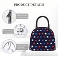 thumbnail image 4 of Daiia Watercolor Stars1 Pattern Lunch Bag , Insulated Lunch Box, Small Leakproof Cooler Food Lunch Containers Reusable High Capacity Lunch Tote Bags-One Size, 4 of 6