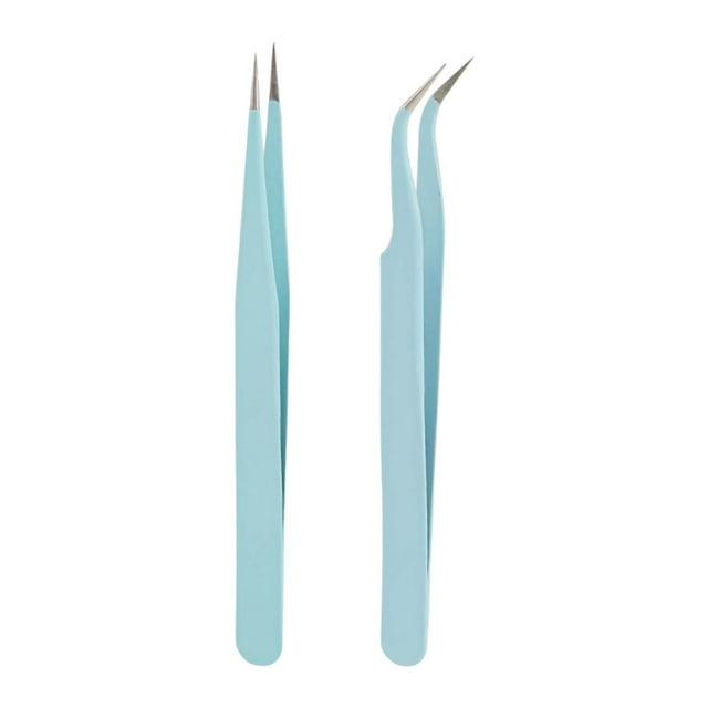 Stainless Steel Tweezers Set for Eyelash Extensions Precision Beauty Tools for Facial and Body Applications Ideal for Crafts and