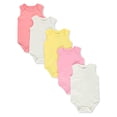 thumbnail image 3 of Duck Duck Goose Baby Girls' 5-Pack Sleeveless Bodysuits - multi, 6 - 9 months (Newborn), 3 of 3