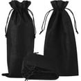 thumbnail image 1 of Package 10pcs Wine Bags, Hessian Cloth Bottle Gift Bags Drawstring For Blind Taste Halloween Party Holiday Giving (black), 1 of 5