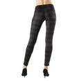 thumbnail image 3 of MeMoi Contempo Plaid Shaping Leggings - Womens - Female (Small/Medium, Dark Gray Heather), 3 of 3