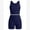 Navy Blue, variant on IBTOM CASTLE Girls 2 Piece Tennis Outfit Tank Top Shorts Set Backless Crop Tank Top Crossover Tummy Control Shorts Yoga Workout Activewear with Side Pockets 9-10 Years 浅粉色