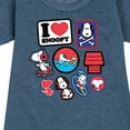 thumbnail image 3 of Peanuts - I Heart Snoopy Patches - Youth Girls Fleece Dress, 3 of 6
