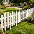 thumbnail image 4 of Plastic Garden Edging Fence, Easy Assembly Weather Resistant Mini Border Fence, Stable Reusable Yard Divider, Multi Purpose Landscape Barrier for Flower Bed Lawn Path Patio Outdoor Decor, 4 of 6