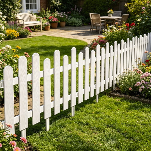 Cheapark Garden Fence Mini Enclosure Yard Boundary Barrier Decor compact protective fence for backyard lawn flower bed residential outdoor landscape partition decoration Gift