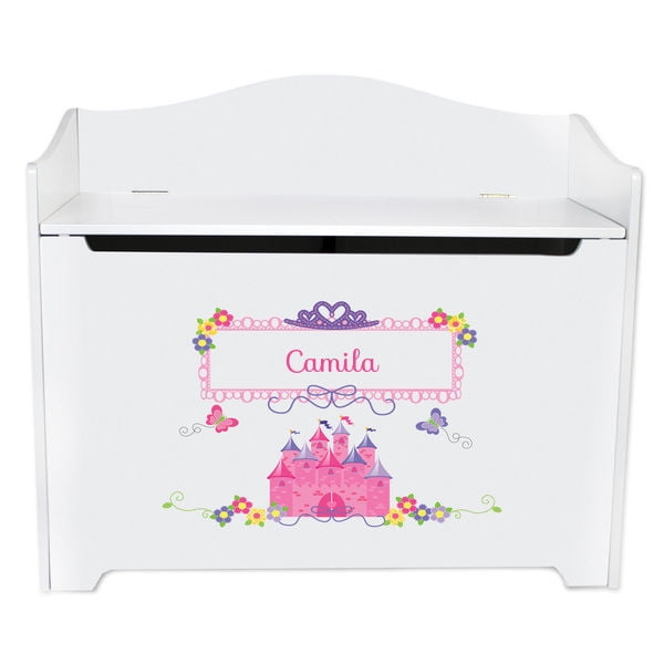 princess toy chest bench