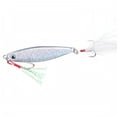 thumbnail image 4 of Wizlet Long‑Cast Metal Jig Fishing Lure, Rainbow Laser Hard Bait With Feather Treble Hooks, Artificial Spoon Lure for Trout Bass and Inshore Game Fish, 4 of 7