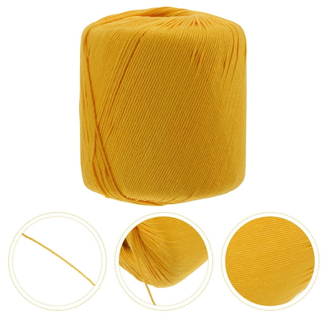 UPOUART Knitting Roll String Yarn 1Pcs Yellow Craft String Practical Handicraft Creation