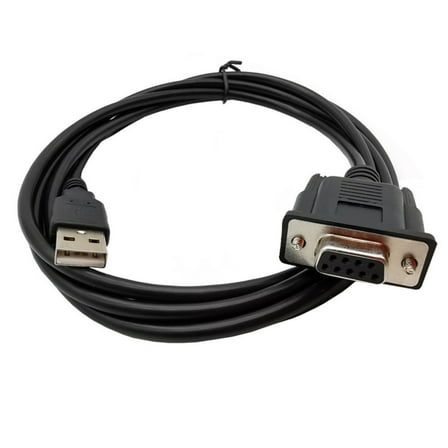USB to Serial Cable Adapter, USB Male to RS232 Female Serial Cable 1.8Meter