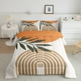 thumbnail image 1 of Erosebridal Minimalst Bedding ToddlerComforter Set, Modern Geometric Down Comforter, Spiral Circle Decor, 2 Pieces, 1 of 8