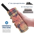 thumbnail image 2 of YFYANG Adult Microfiber Portable Travel Towel, Baroque Style Plaid Floral Pattern Quick Dry Towel with Hiking Buckle PVC Pouch, 16" x 31.5", 2 of 6