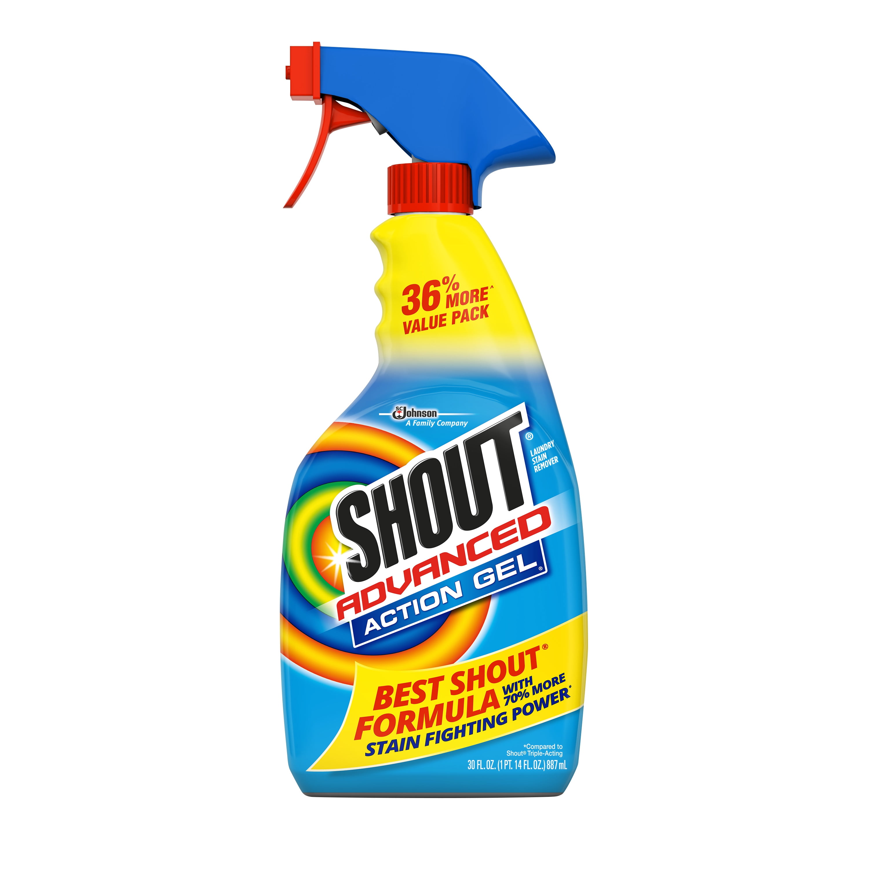 Shout Advanced Action Gel Laundry Stain Remover 30 Fluid Ounces