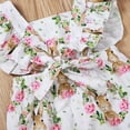thumbnail image 6 of Yievot Easter Gift Newborn Girl Bodysuit Romper Bunny Floral Print Sleeveless Baby Jumpsuit Romper Clothing On Clearance 3-18 Months, 6 of 7