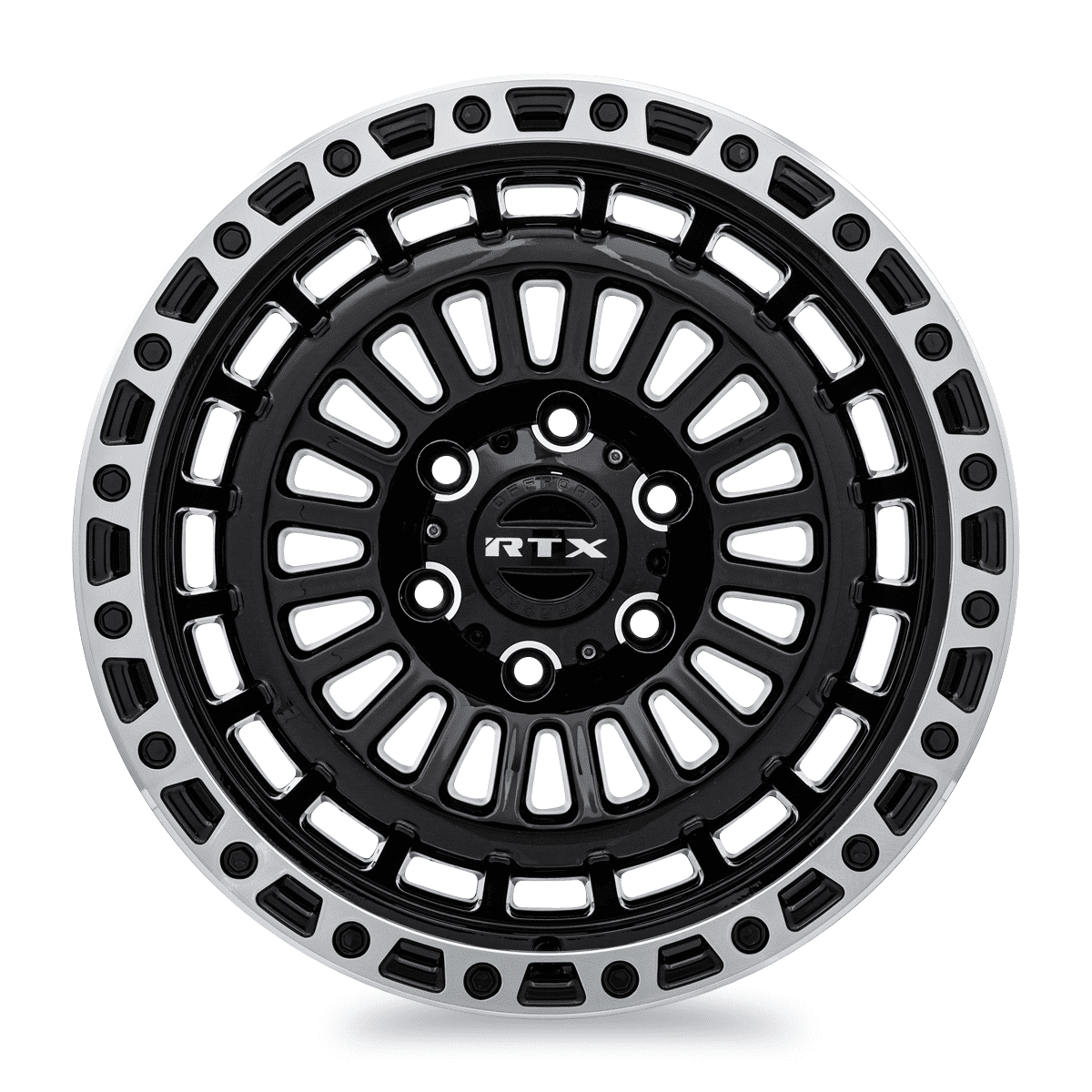 RTX Moab 18x9 6x139.7 ET0 CB106.1 Gloss Black Machined Lip Wheel