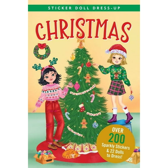 Christmas Sticker Doll Dress-Up Book, (Paperback)