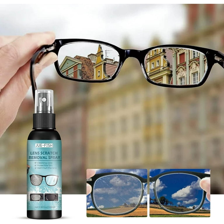 Eyeglass Lens Scratch Removal Spray, 100ml Eyeglass Windshield Glass Repair  Liquid, Eyeglass Glass Scratch Repair Solution, Glasses Cleaner Spray,  Eyeglass Cleaning Tools for Lenses Screens (1PC) 