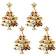 thumbnail image 1 of Napkin Rings Christmas Napkin Ring 4pcs Napkin Rings Christmas Tree Ring Christmas Shape Christmas Tree Deer Napkin Buckle Wedding Table Decoration Christmas, 1 of 5
