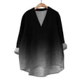thumbnail image 3 of yunLCZ Womens Long Sleeve Shirts Cotton Linen Shirts For Women 2024 V Neck Long Sleeve Tops Summer Trendy Blouses Casual Loose Tunic Tops Work Office Casual Blouse, 3 of 3