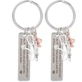 thumbnail image 2 of 2pcs Nurse Keychain Metal Syringe Stethoscope Key Ring Nurse Bag Pendants, 2 of 4