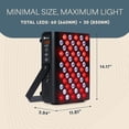 thumbnail image 5 of LifePro Red Light Therapy Panel – 660nm & 850nm Near Infrared Full Body LED Light Therapy for Daily Wellness – Includes Hanging Kit & Eyewear - Black, 5 of 11