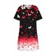 thumbnail image 5 of Vestido de Manga Corta para las Mujeres Casual Impreso Cuello Redondo, Vestido de las Señoras para la Primavera Y el Verano de Uso Diario, 5 of 9