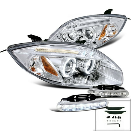 - Spec-D Tuning 2006-2011 Mitsubishi Eclipse Dual Halo Led Projector Headlights Chrome + Led Bumper Fog Lamps (Left + Right) 06 07 08 09 10 11