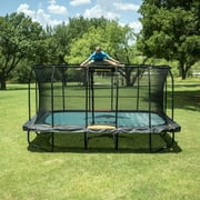Jumpking Pro-Series Rectangle Trampoline 10’ x 16’ - No Other Trampoline Can Compete (Black/Orange)