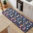 thumbnail image 5 of Dark Blue Little Princess Pattern Kitchen Rug Mat,Kitchen Runner Rugs Non Skid Washable,Decorative Kitchen Floor Mats for Kitchen,Sink,Laundry,17"x47.2", 5 of 7