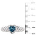 thumbnail image 2 of Everly Women's Topaz 10k White Gold Ring, 2 of 7
