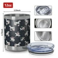thumbnail image 3 of 12oz Tumblers Blue Cartoon Unicorn Flower Pattern Vacuum Insulated Stainless Steel Travel Tumbler Cups Mug with Lid and Straw for Beer,Coffee,Beverages with Cleaning Brush for Cold & Hot Drinks, 3 of 5