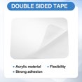 thumbnail image 3 of 20Pcs Double Sided Tape Heavy Duty, 1.97" x 0.79" Clear Sticky Adhesive Nano Tape Pre-Cut Rectangle Mounting Tape Removable Picture Hanging Wall Tape for Poster Picture, 3 of 7