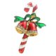 thumbnail image 1 of Lindo Bastón Bell Papá Noel Navidad Broche Solapa Boutonniere Pin, 1 of 6