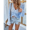 thumbnail image 1 of Tops De Punto Para Mujer, Tops De Punto De Manga Larga, Informales, Ahuecados, Transpirables Para La Oficina, Para Dama, Para Ir De Compras ANGGREK Otros, 1 of 8