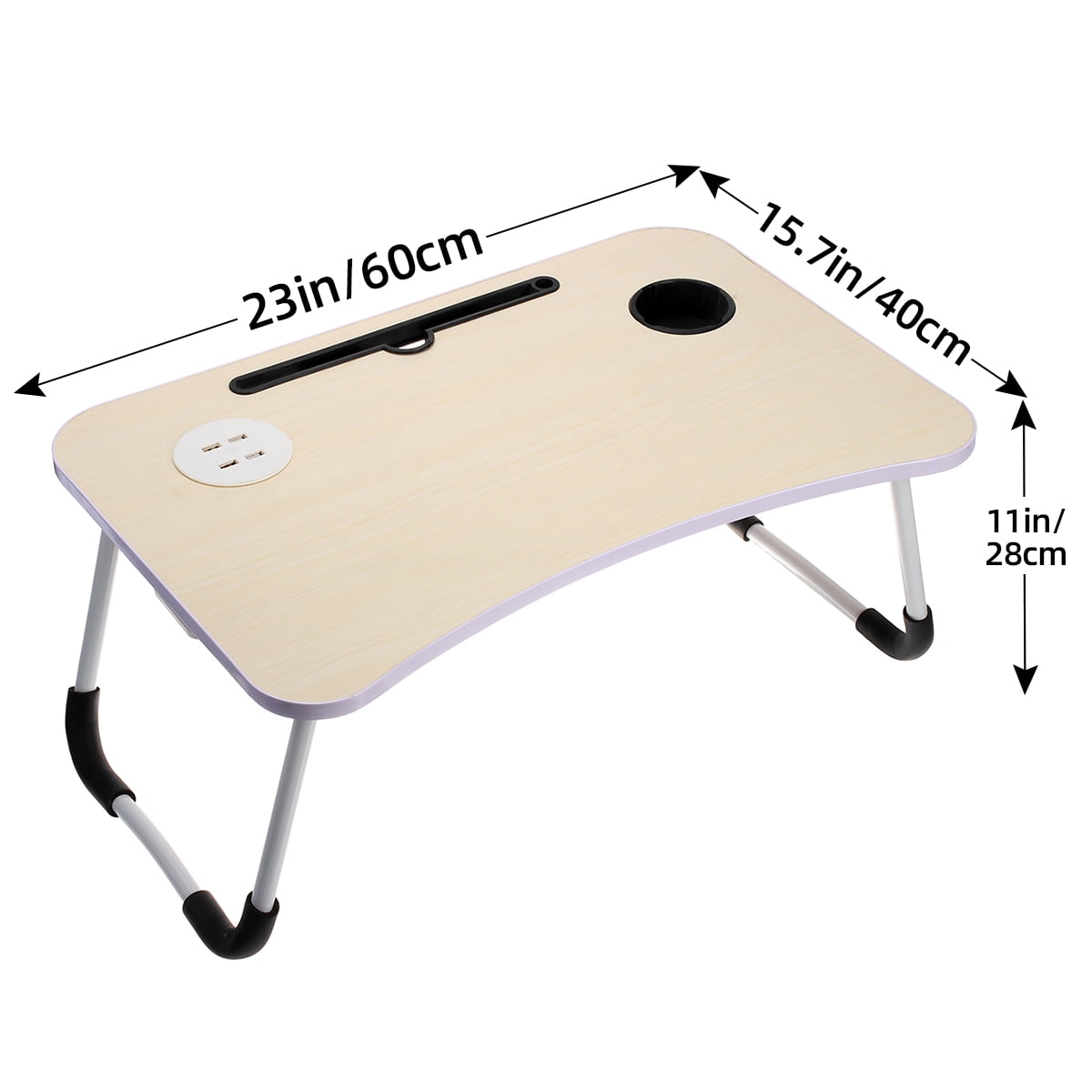  Zapuno Lap Laptop Desk for Bed, Multi-Function Laptop Bed  Table with Storage Drawer and Cup Holder, Laptop Lap Desk Laptop Stand Tray  Table Breakfast Tray for Eating, Reading and Working