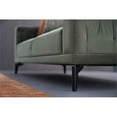 thumbnail image 5 of Enza Home Dorian 3-Seater Polyester Fabric Sofa in Green/Black, 5 of 6